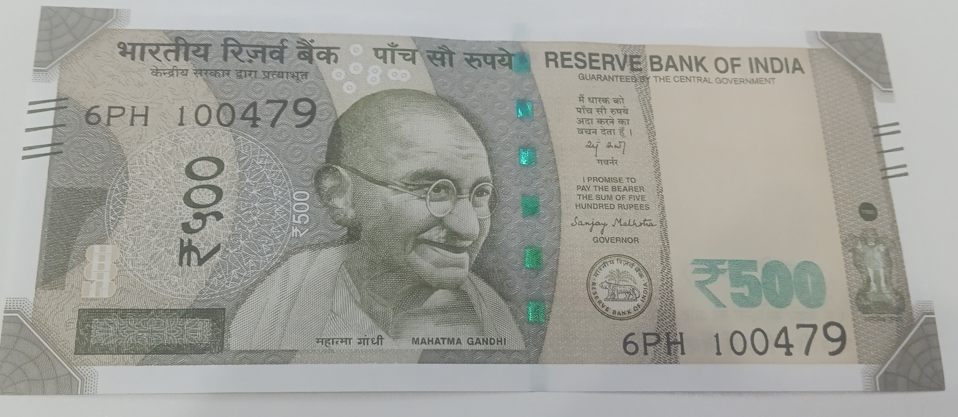 ₹500 Mahatma Gandhi New Series · 6PH 100479