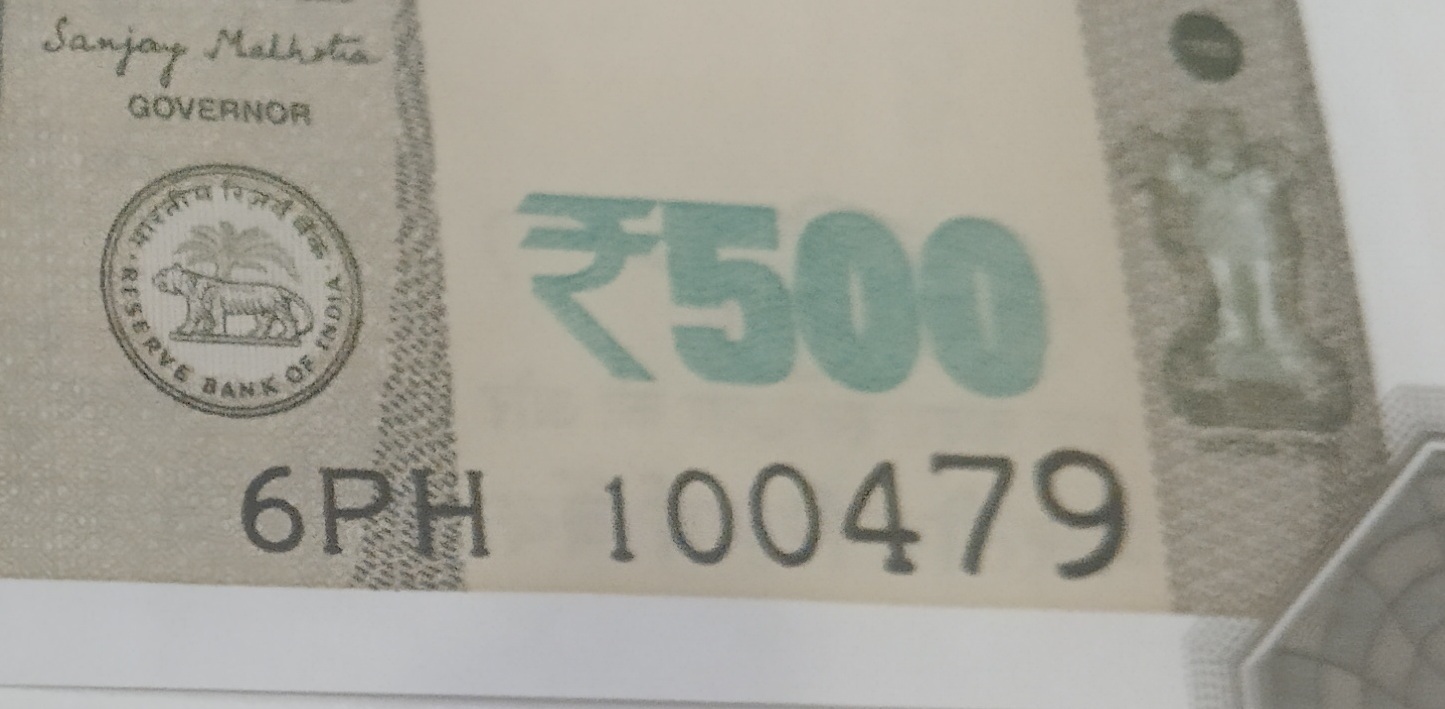 ₹500 Mahatma Gandhi New Series · 6PH 100479 — Detail