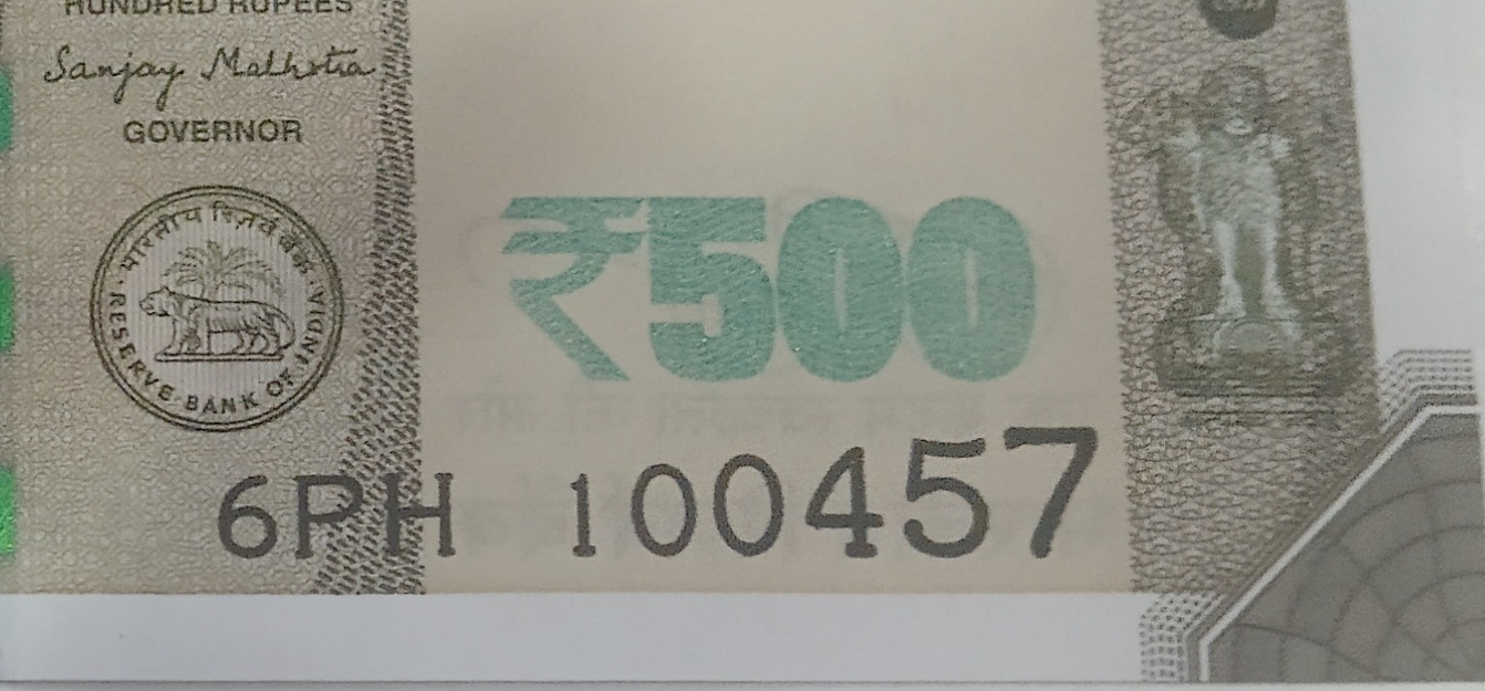 ₹500 Mahatma Gandhi New Series · 6PH 100457 — Detail