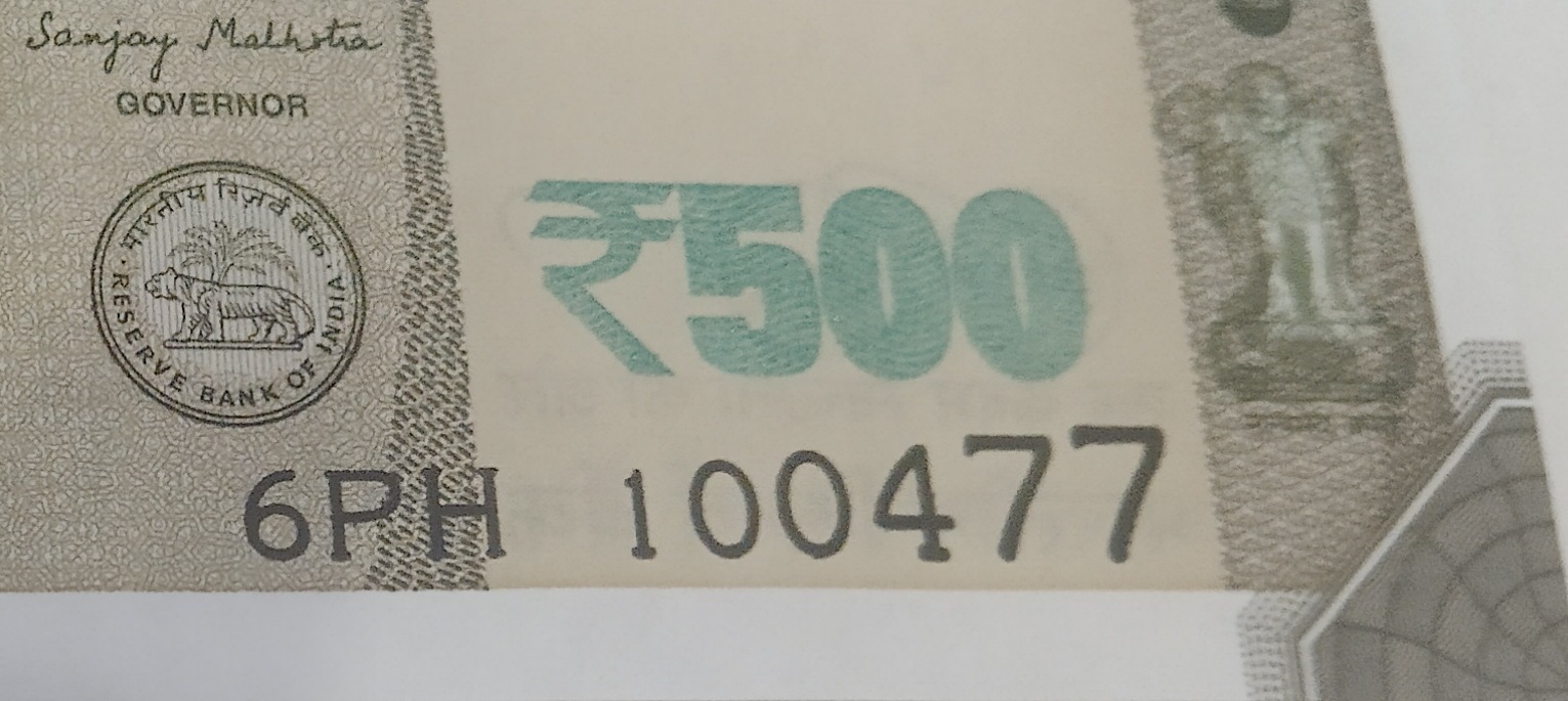 ₹500 Mahatma Gandhi New Series · 6PH 100477 — Detail