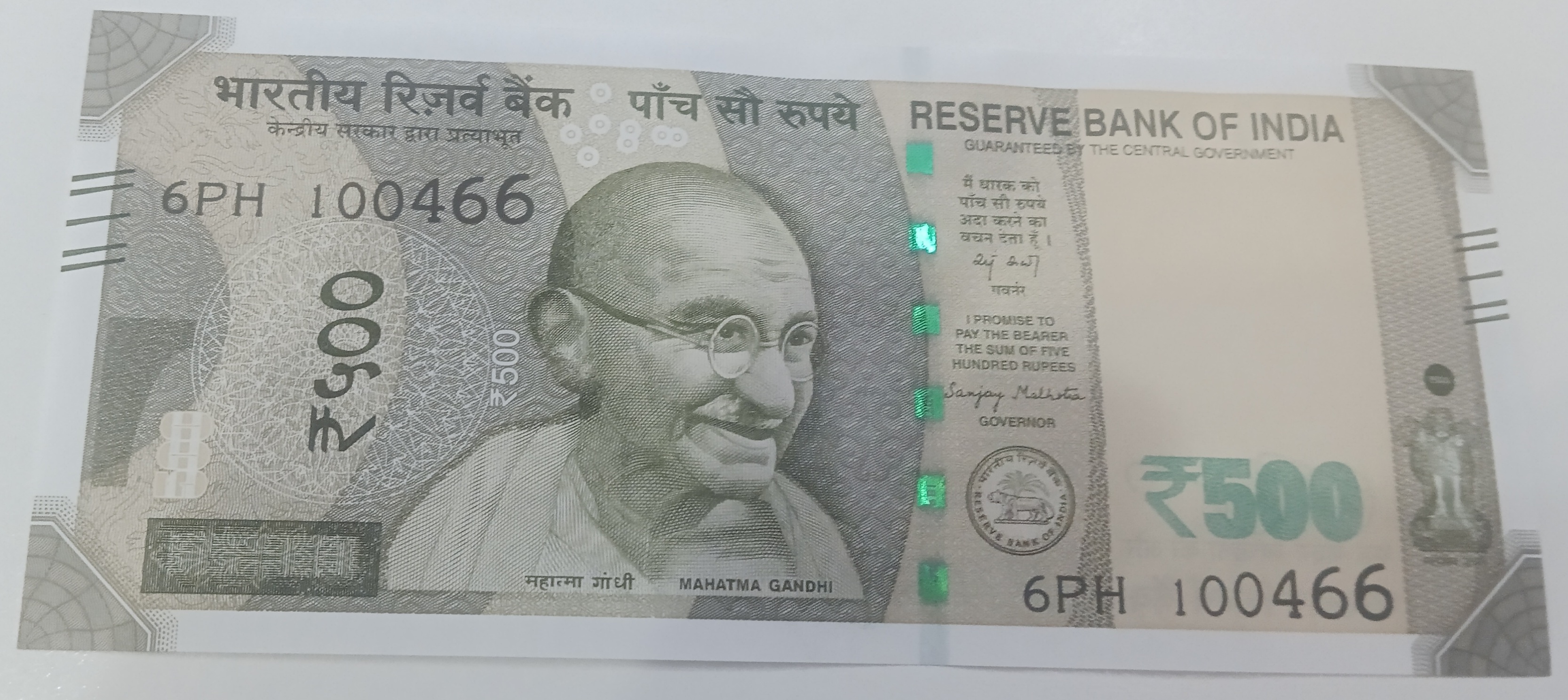 ₹500 Mahatma Gandhi New Series · 6PH 100466