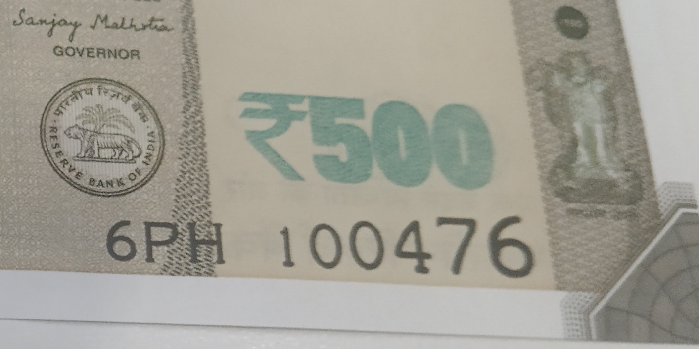 ₹500 Mahatma Gandhi New Series · 6PH 100476 — Detail