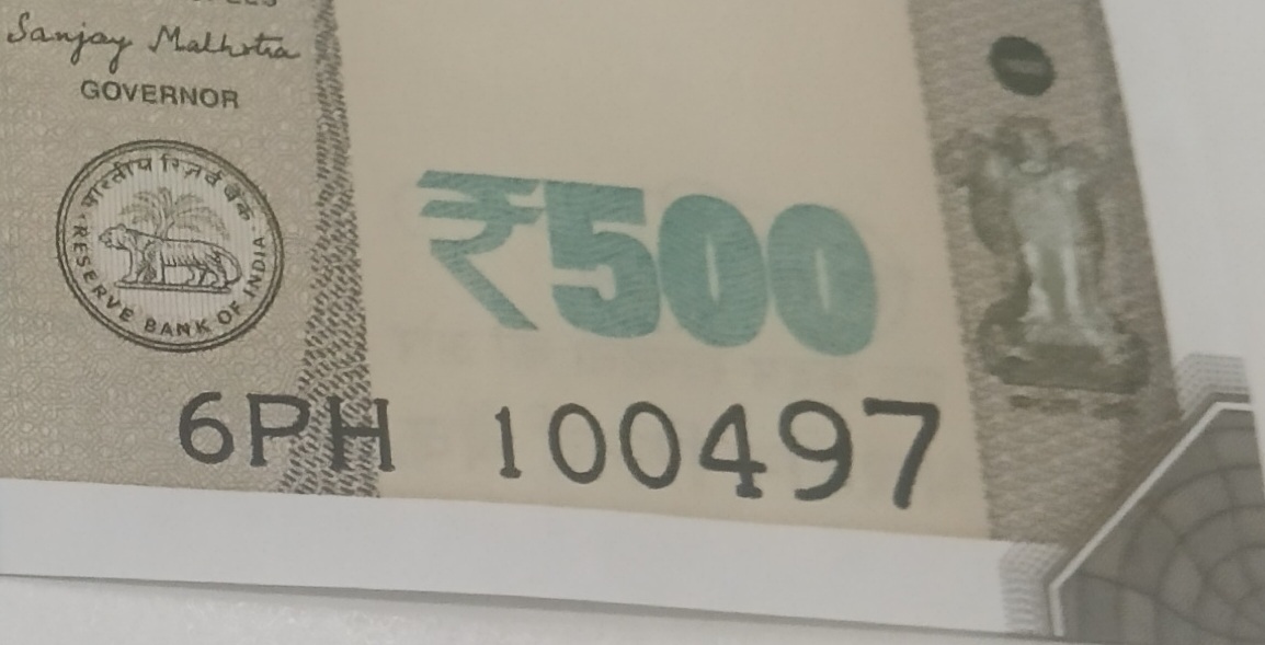 ₹500 Mahatma Gandhi New Series · 6PH 100497 — Detail