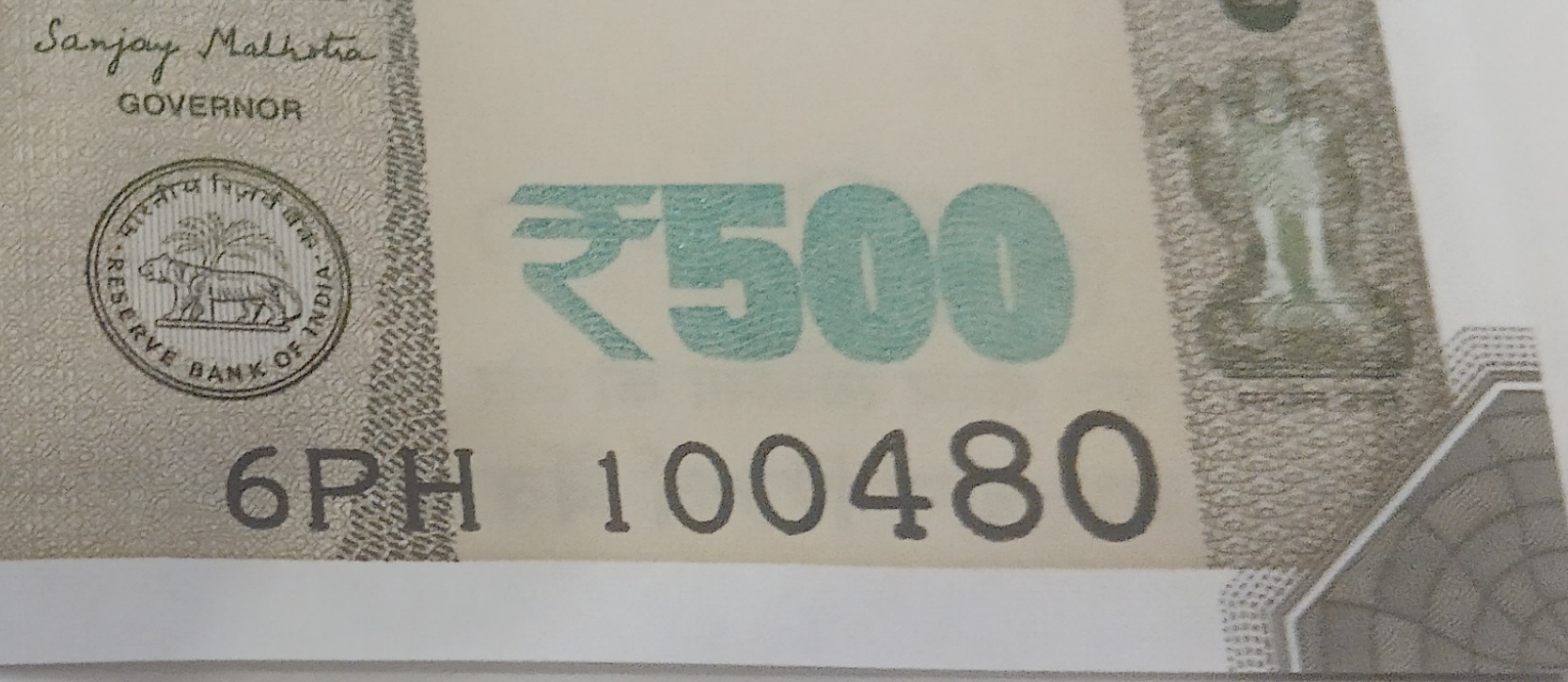 ₹500 Mahatma Gandhi New Series · 6PH 100480 — Detail