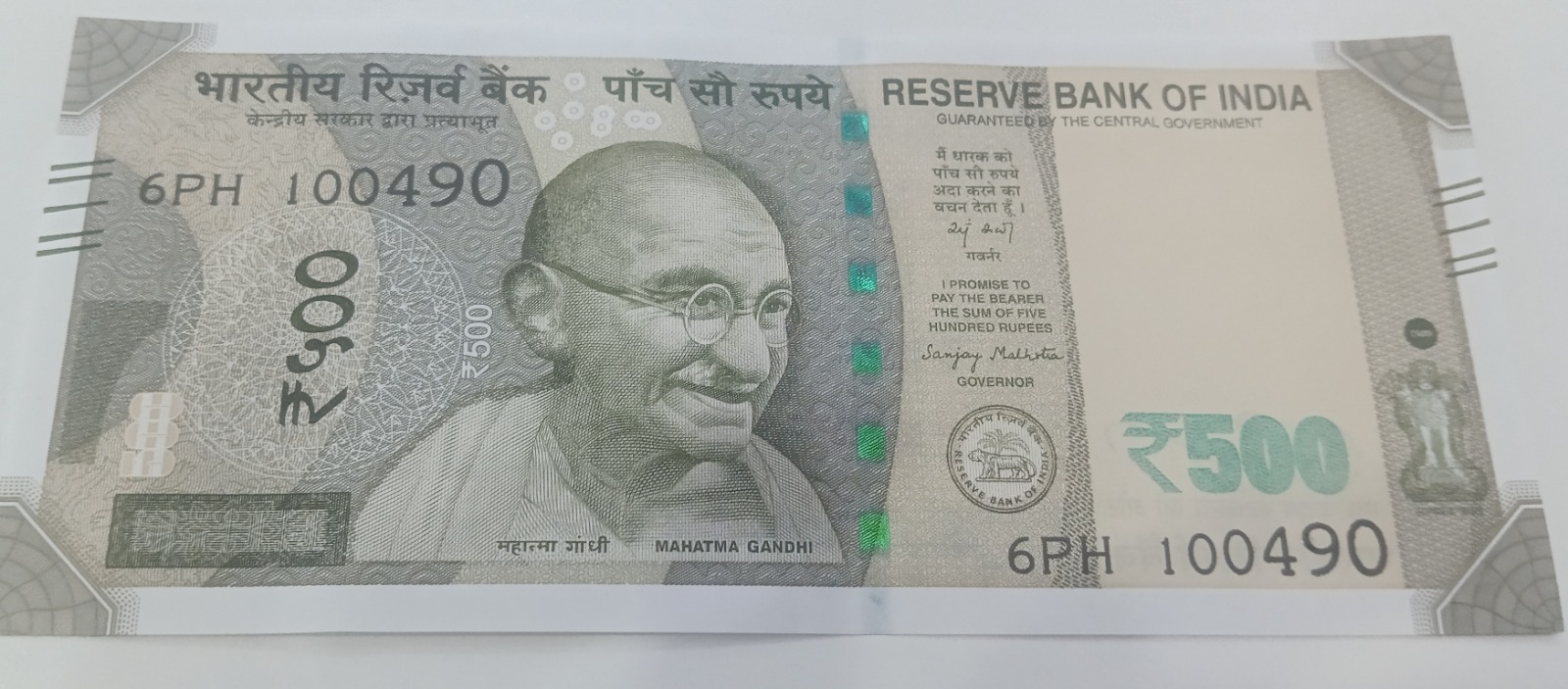 ₹500 Mahatma Gandhi New Series · 6PH 100490
