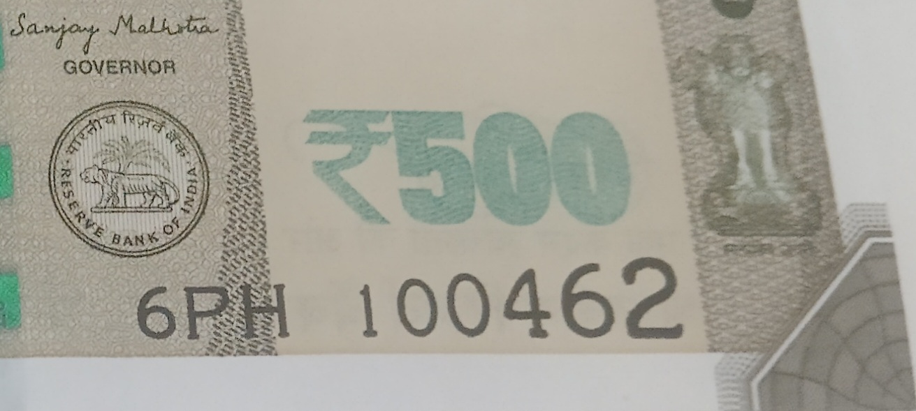 ₹500 Mahatma Gandhi New Series · 6PH 100462 — Detail